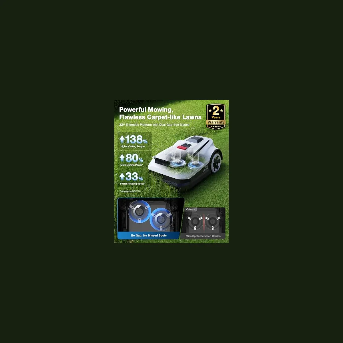 ECOVACS GOAT A RTK/LiDAR view 2
